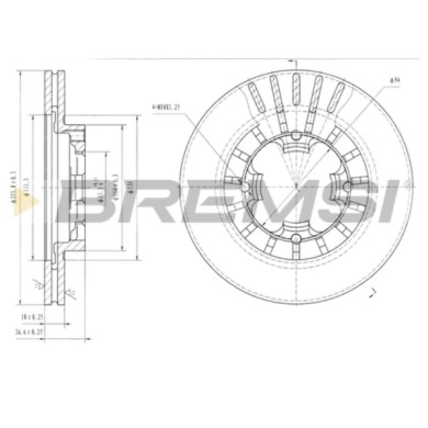 CD6399V.JPG Disco Freno Anteriore 92048800 Subaru Justy I Libero Autobus Svx Justy Ii Ventilato