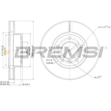 CD6440V.JPG Disco Freno Anteriore 92140200 Jaguar Xj Daimler Xj 40 81 Daimler Xj Ventilato