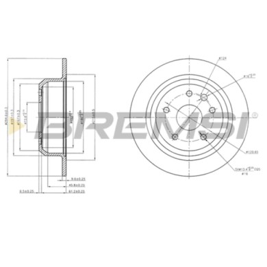 CD6441S.JPG Disco Freno Posteriore 92140300 Jaguar Xj (xj40 Xj81) Pieno