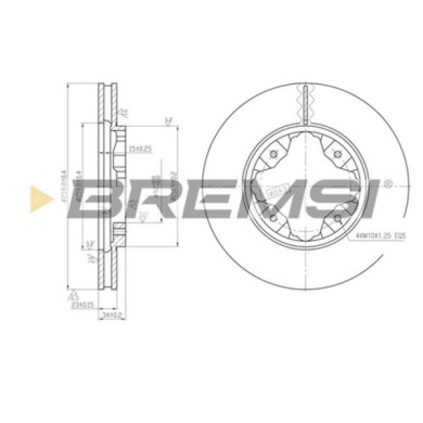 CD6450V.JPG Disco Freno Anteriore 92081500 Honda Accord Iv (cb) Ventilato