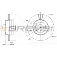 CD6457V.JPG Disco Freno Anteriore 92057300 Mercedes-benz Classe E (w124) Ventilato