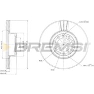 CD6476V.JPG Disco Freno Anteriore 92028700 Mercedes-benz Classe S Coupé Jeep Grand Cherokee Iv Ventilato