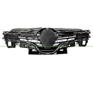 RN3302001_1.JPG Griglia Radiatore Nera Goffrata Per Renault Clio Dal 2016 Al 2019