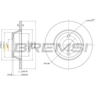 CD6518S.JPG Disco Freno Anteriore 92060400 Audi 80 80 Avant Pieno