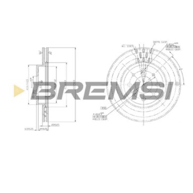 CD6521V.JPG Disco Freno Anteriore 92068500 Alfa Romeo 155 (167)