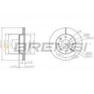 CD6571V.JPG Disco Freno Anteriore 98200 Rover 200 Tre Volumi Honda Acty Insight Ventilato