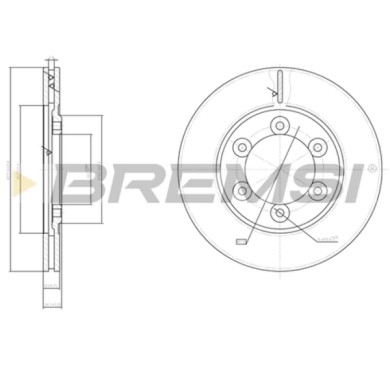 CD6602V.JPG Disco Freno Anteriore 92136300 Mazda B-serie Ventilato