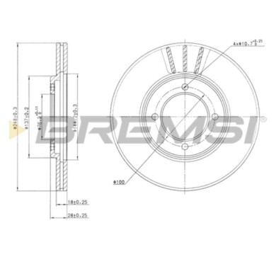 CD6607V.JPG Disco Freno Anteriore 09561510 Toyota Cressida Tre Volumi Cressida Station Wagon Ventilato