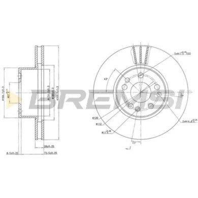 CD6613V.JPG Disco Freno Anteriore 92056700 Mercedes-benz Classe S Ventilato