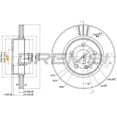 CD6630V.JPG Disco Freno Posteriore 92056800 Mercedes-benz Classe S Classe S Coupé 124 Tre Volumi Ventilato