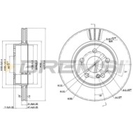 CD6630V.JPG Disco Freno Posteriore 92056800 Mercedes-benz Classe S Classe S Coupé 124 Tre Volumi Ventilato