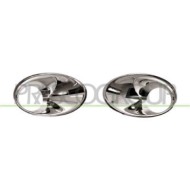 Kit Cornici Fendinebbia Cromate (destra+sinistra) Per Renault Megane Dal 2012 Al 2014