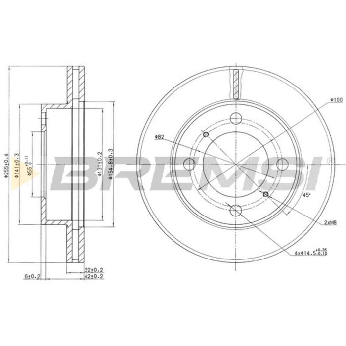 CD6794V.JPG Disco Freno Anteriore 92077200 Toyota Corolla (e10) Ventilato