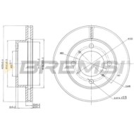 CD6794V.JPG Disco Freno Anteriore 92077200 Toyota Corolla (e10) Ventilato