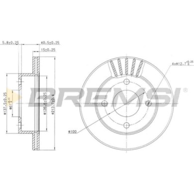 CD6807V.JPG Disco Freno Anteriore 92068000 Nissan Micra I Ventilato