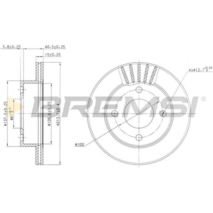 CD6807V.JPG Disco Freno Anteriore 92068000 Nissan Micra I Ventilato