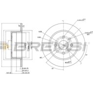 CD6814S.JPG Disco Freno Posteriore 92075500 Opel Vectra B 2 Volumi /coda Spiovente (j96)