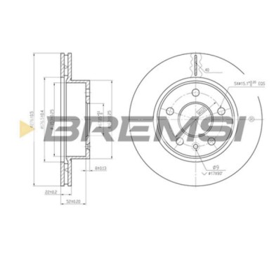 CD6860V.JPG Disco Freno Anteriore 92074400 Mercedes-benz Vito Autobus Classe V Vito Furgonato Nero