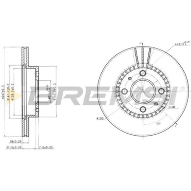 CD6867V.JPG Disco Freno Anteriore 92091000 Nissan Almera I Hatchback Almera I Ventilato