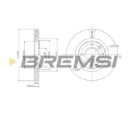 CD6870V.JPG Disco Freno Anteriore 92078600 Peugeot 406 406 Break Ventilato