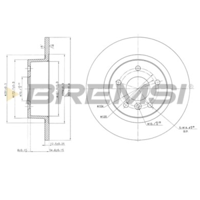CD6874S.JPG Disco Freno Posteriore 92095200 Land Rover Range Rover Ii Discovery Ii Range Rover Iii Nero