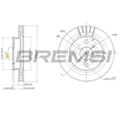 CD6880V.JPG Disco Freno Anteriore 98200 Toyota Celica Coupé Ventilato