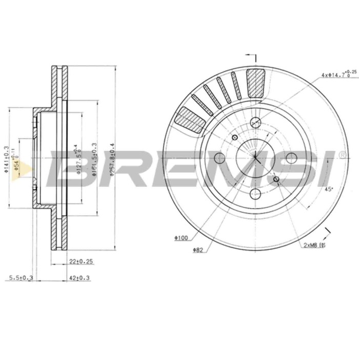 CD6881V.JPG Disco Freno Anteriore 92090500 Toyota Corolla Compact Corolla Liftback Corolla Corolla Station Wagon Lancia Dedra Sw