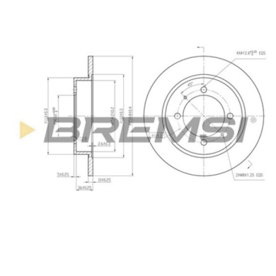 CD6886S.JPG Disco Freno Posteriore 92083000 Mitsubishi Carisma (da) Pieno