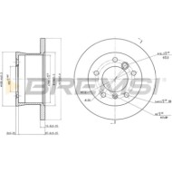 CD6932S.JPG Disco Freno Posteriore 92073600 Mercedes-benz Sprinter 2-t Autobus (b901 B902) S.f. Ate / Bosch