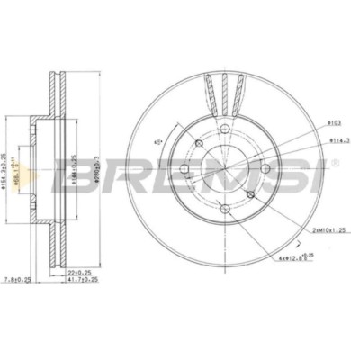 CD6959V.JPG Disco Freno Anteriore 92094900 Nissan 200sx (s13)