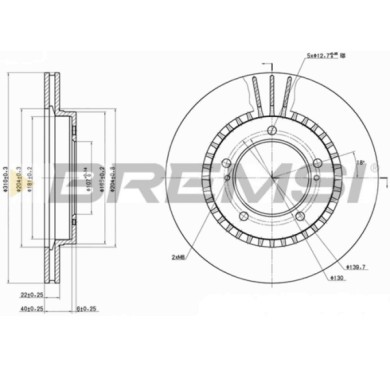 CD6979V.JPG Disco Freno Anteriore 92149000 Suzuki Vitara Vitara Cabrio Ventilato