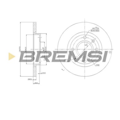 CD6995S.JPG Disco Freno Anteriore 92092800 Peugeot 306 2 Volumi /coda Spiovente (7a 7c N3 N5)
