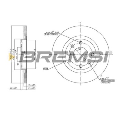 CD7000S.JPG Disco Freno Anteriore 92089100 Citroen Berlingo / Berlingo First Cassone/limousine Spaziosa (m)