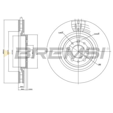 CD7001V.JPG Disco Freno Anteriore 92022100 Alfa Romeo Gtv Spider 156 156 Sportwagon 147 Ventilato