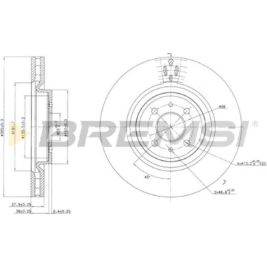 CD7002V.JPG Disco Freno Anteriore 92092900 Fiat Coupé Ventilato