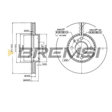 CD7006V.JPG Disco Freno Anteriore 92064800 Renault Laguna I (b56 556) Ventilato