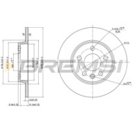 CD7012S.JPG Disco Freno Posteriore 92083900 Volkswagen Transporter T4 Autobus (70b 70c 7db 7dk 70j 70k 7dc 7