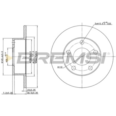 CD7033S.JPG Disco Freno Posteriore 92090800 Audi A6 A6 Avant Pieno
