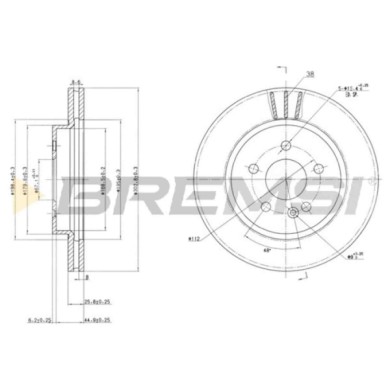 CD7036V.JPG Disco Freno Anteriore 92089900 Mercedes-benz Classe M Ventilato