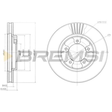 CD7039V.JPG Disco Freno Anteriore 92093400 Toyota Hiace Iv Autobus Hiace Iv Furgonato Ventilato