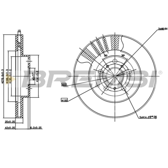 CD7055V.JPG Disco Freno Anteriore 92240400 Lexus Es Ventilato