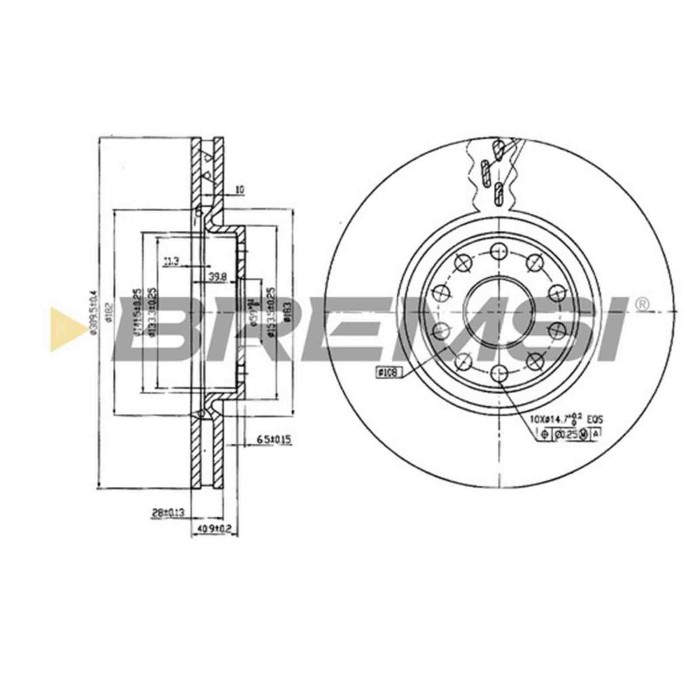 CD7062V.JPG Disco Freno Anteriore 92097500 Lancia Kappa Kappa Sw Kappa Coupé Alfa Romeo 166 Opel Movano Furgonato Ventilato