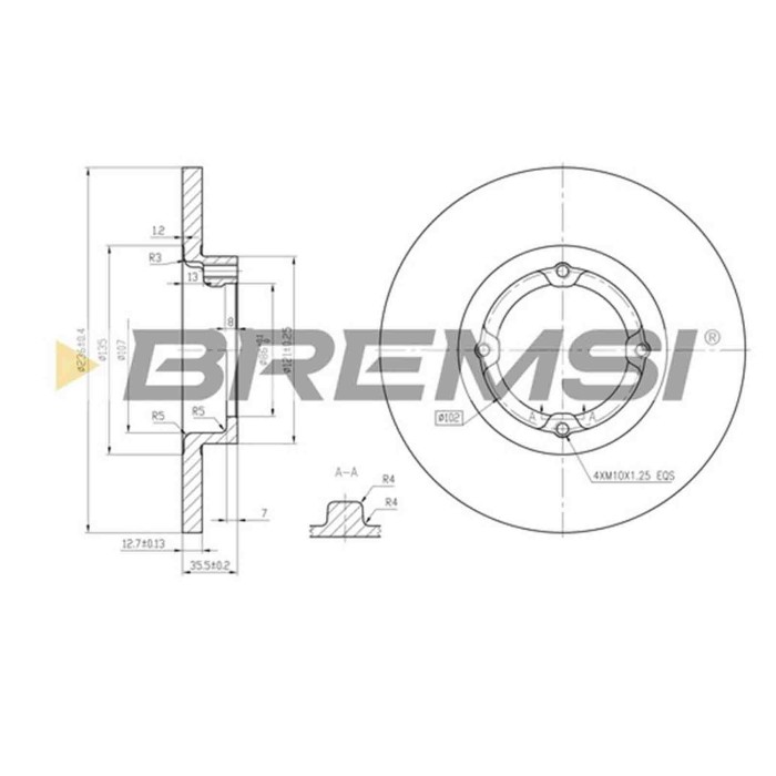 CD7076S.JPG Disco Freno Anteriore 92100300 Chevrolet Matiz Spark Daewoo Matiz Nero