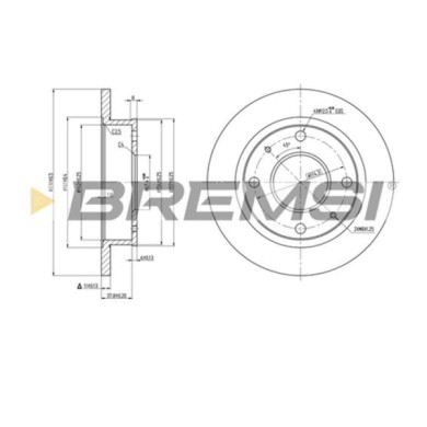 CD7077S.JPG Disco Freno Anteriore 92102800 Hyundai Atos Pieno