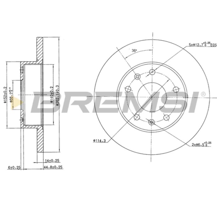CD7100S.JPG Disco Freno Anteriore 92102900 Land Rover Freelander Freelander Soft Top Pieno