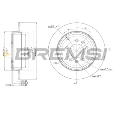 CD7115S.JPG Disco Freno Posteriore 92112000 Peugeot 605 607 Nero