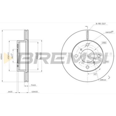 CD7117V.JPG Disco Freno Anteriore 92113300 Suzuki Wagon R+ 2 Volumi/coda Spiovente Alto Wagon R 2 Volumi/coda Spiovente Nero