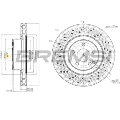 CD7120V.JPG Disco Freno Anteriore 92099200 Mercedes-benz Classe S Classe S Coupé Ventilato
