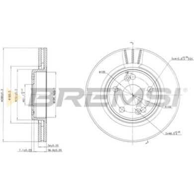 CD7123V.JPG Disco Freno Anteriore 92113800 Renault Espace Iii (je0)