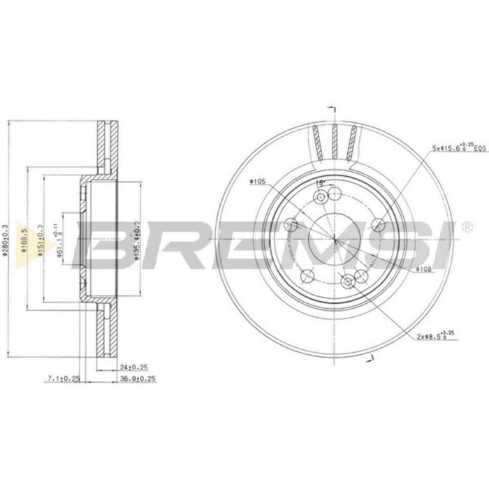 CD7123V.JPG Disco Freno Anteriore 92113800 Renault Espace Iii (je0)